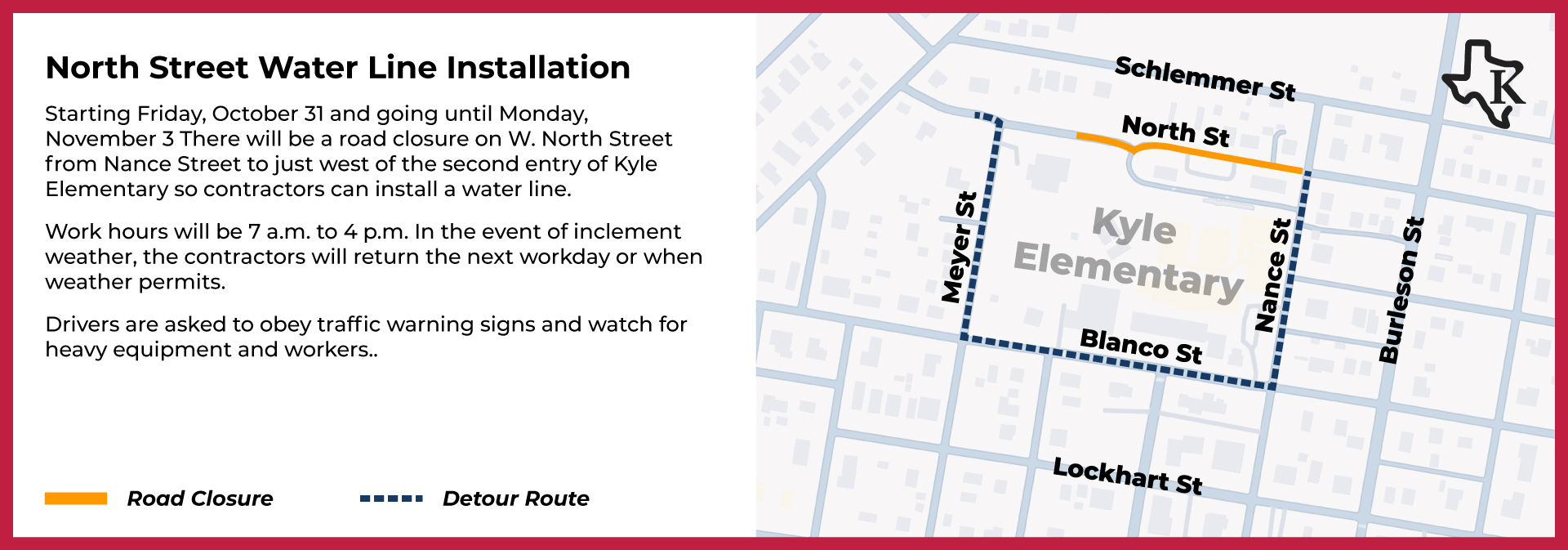 North Street Water Line Installation