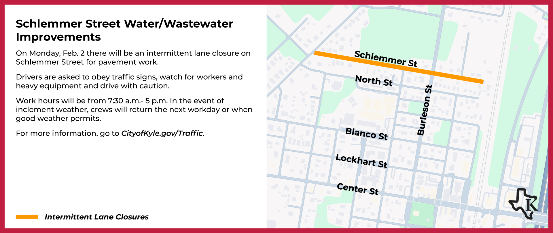 Schlemmer Street Water/Wastewater Improvements