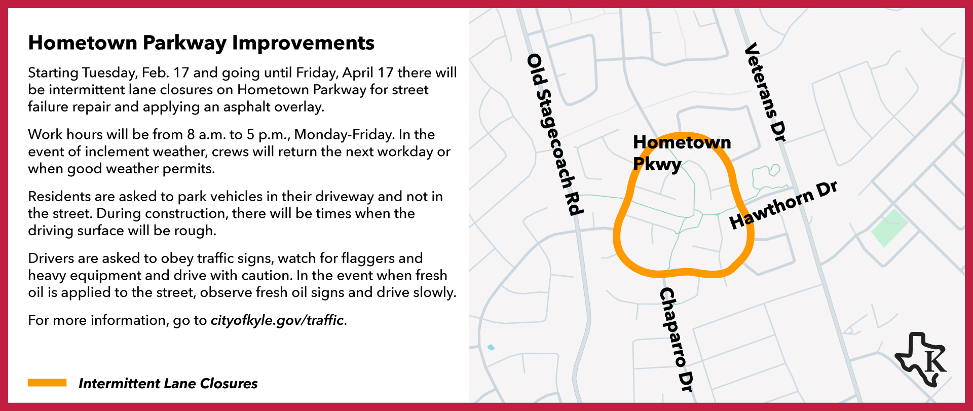 Hometown parkway Improvements